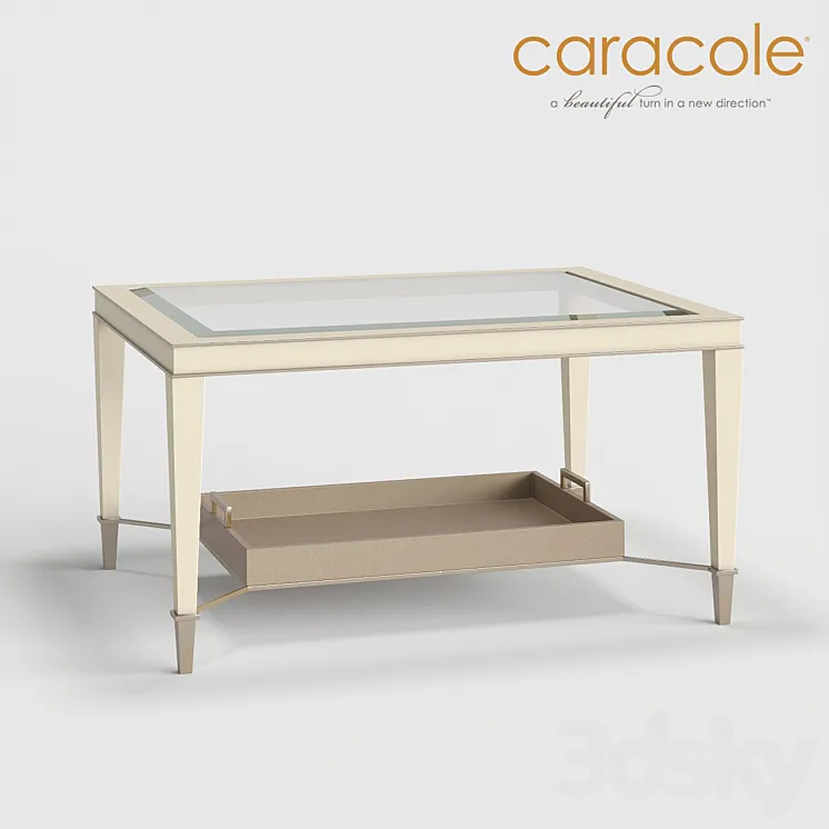 Coffee table Cocktails Anyone? Caracole 3DS Max