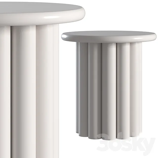 Coffee table Corner Design Unique gray 3ds Max