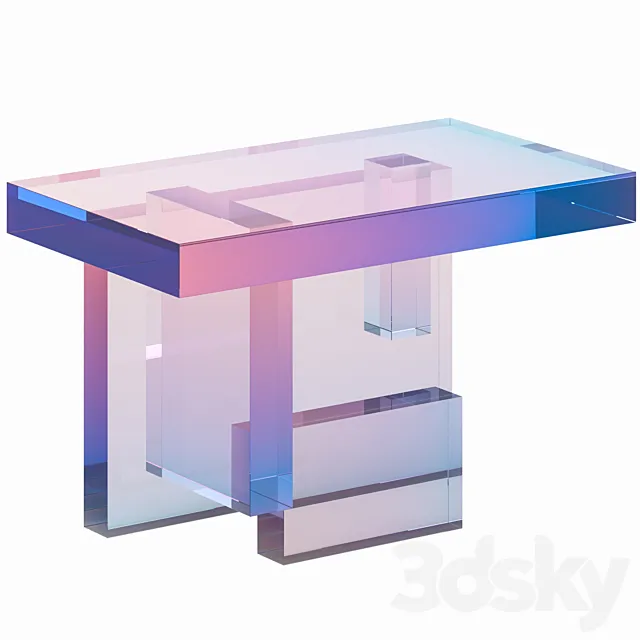 Coffee table Crystal Series 04 3DSMax File