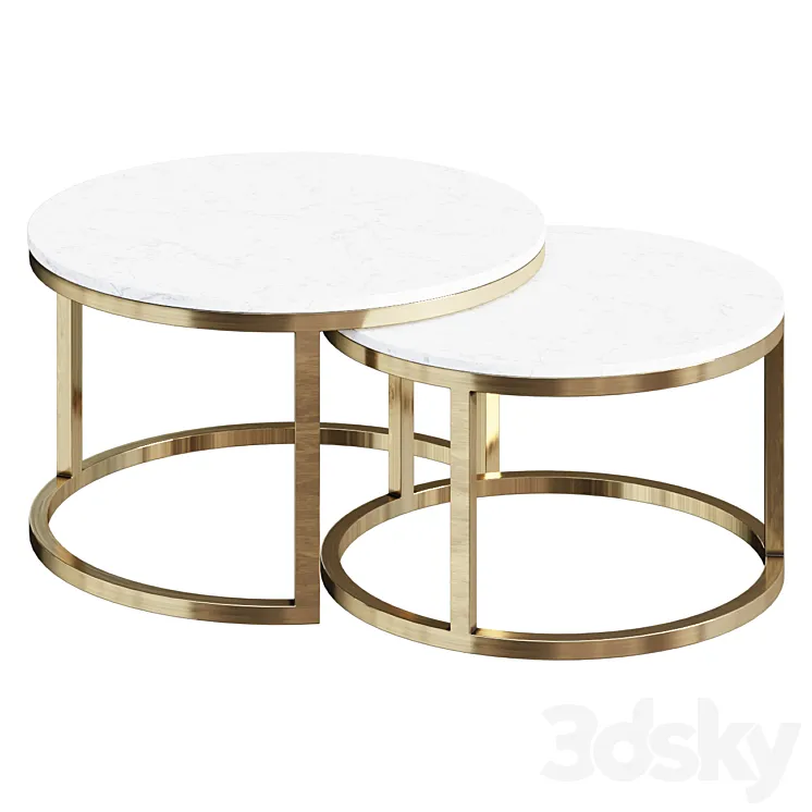 Coffee table CT8026 coffee table 3DS Max Model