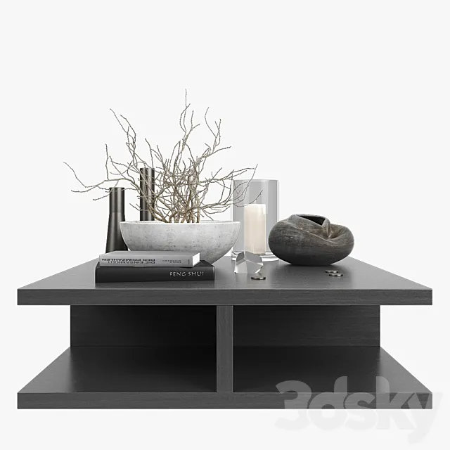 Coffee table decor 3DS Max Model