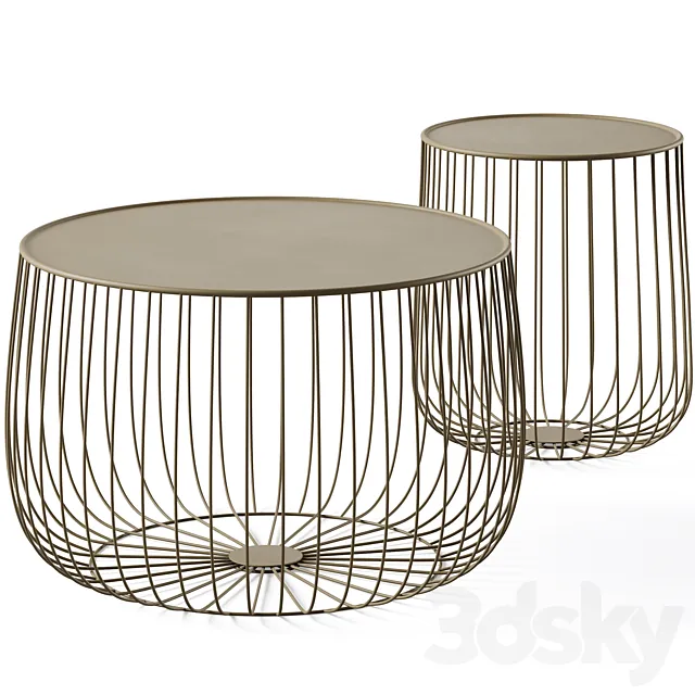Coffee table Flat cage by Cosmo 3ds Max