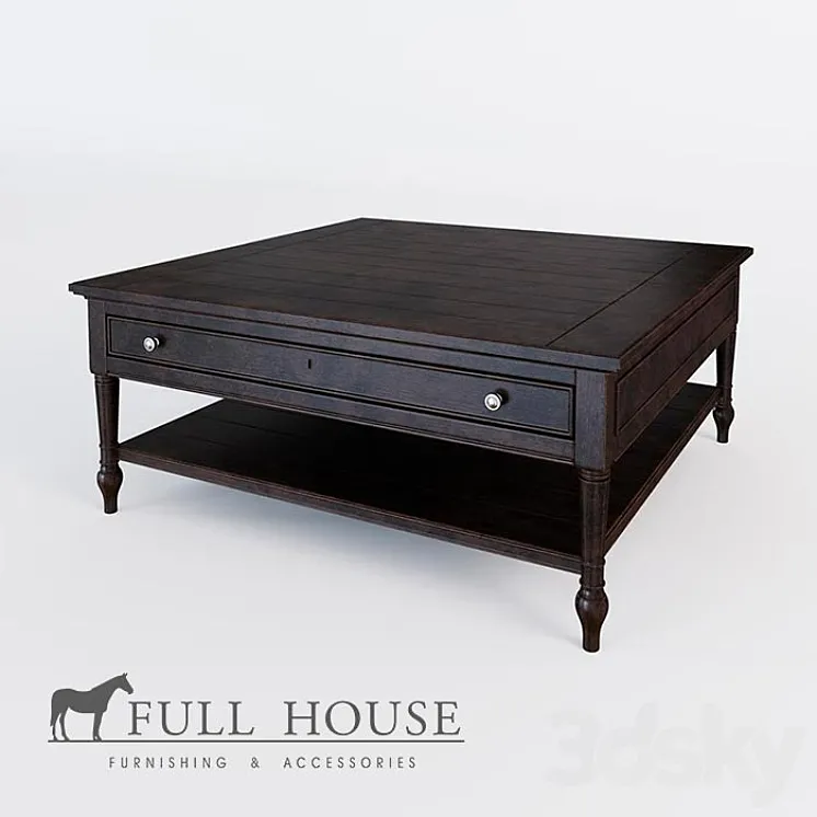 Coffee table FULL HOUSE OM 3DS Max Model