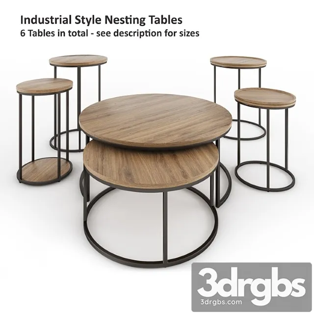 Coffee Table Industrial Style 3dsmax Download