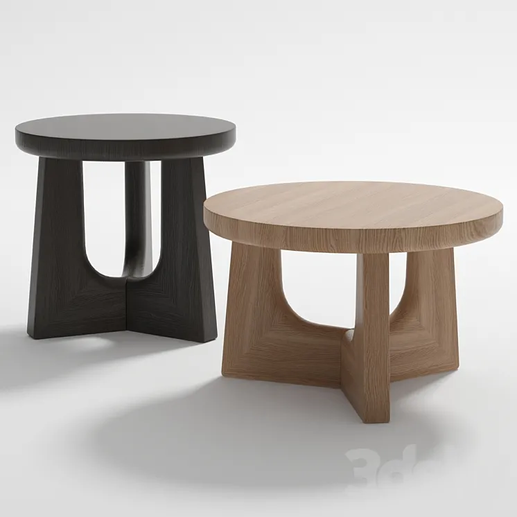 Coffee table Nara by Poliform 3DS Max