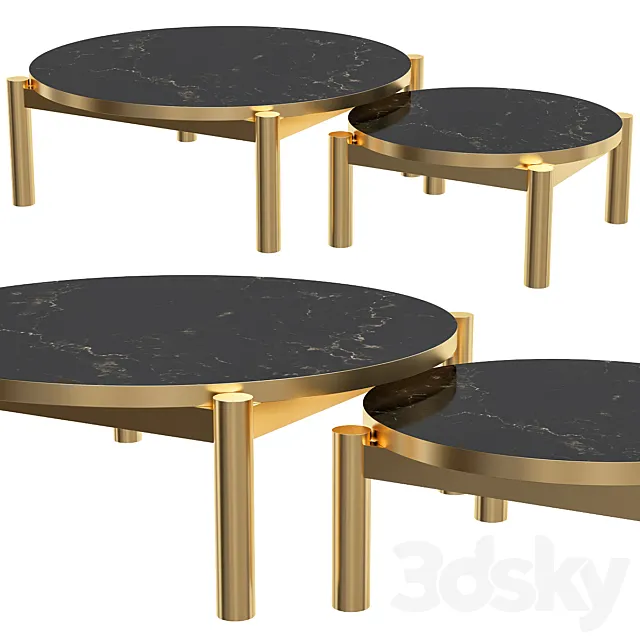 Coffee table quest eichholtz 3ds Max