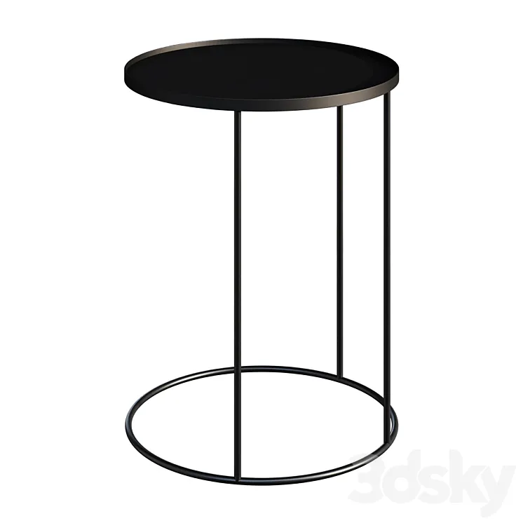 Coffee table ROUND TRAY ETHNICRAFT BIJZETTAFEL coffee table 3DS Max Model