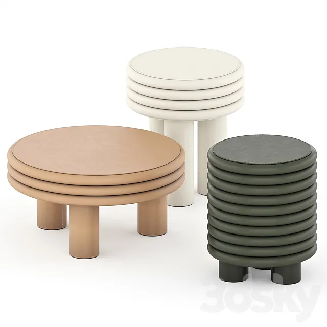 COFFEE TABLE SCALA LOW LARGE 3ds Max