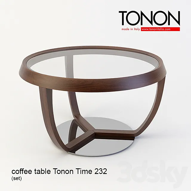 Coffee table Tonon Time 232 (set) 3DSMax File