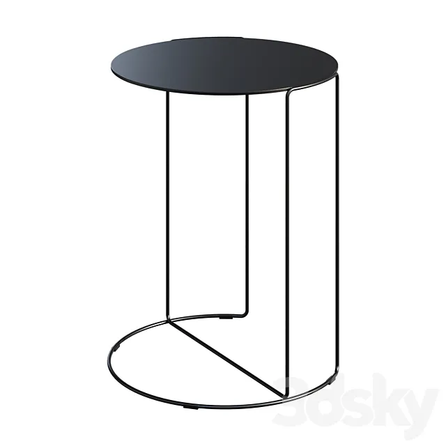 Coffee table WALTER KNOLL OKI BIJZETTAFEL T4 side coffee table 3ds Max