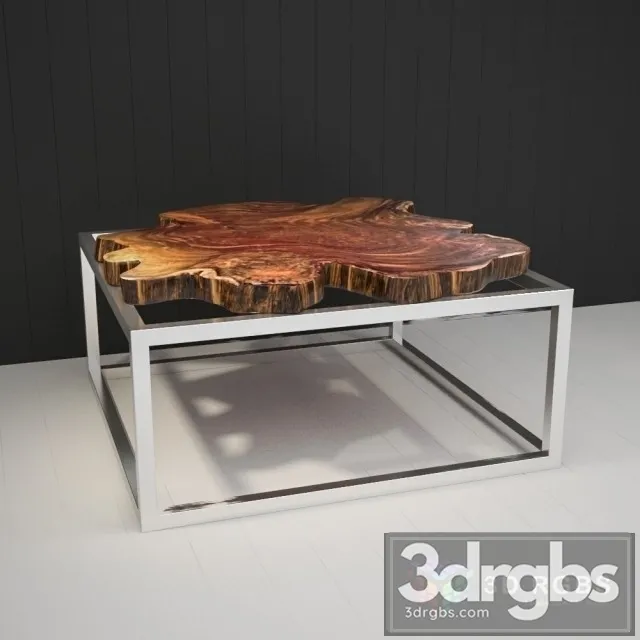 Coffee Table Wood Slice 3dsmax Download