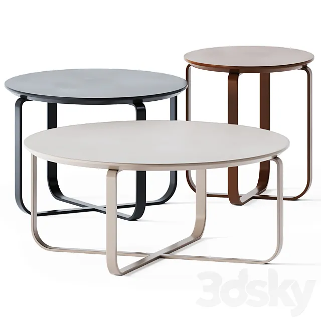 Coffee Tables Clik Cruceta by Kendo Mobiliario 3DSMax File