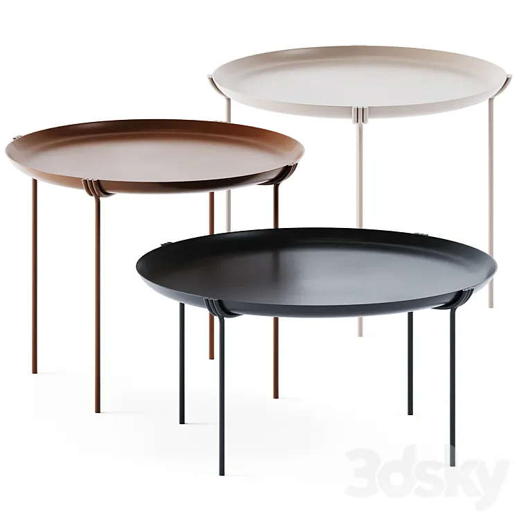 Coffee Tables Geo by Saba Italia 3DS Max
