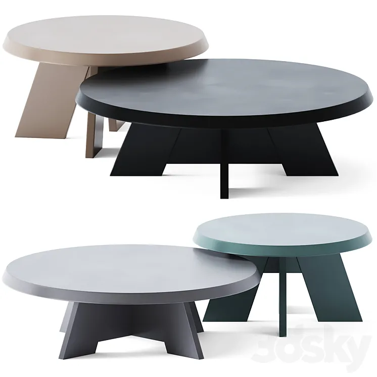 Coffee Tables Itske by Piet Boon 3DS Max