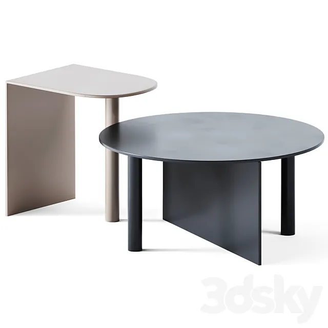 Coffee Tables Piatto by Fucina 3ds Max