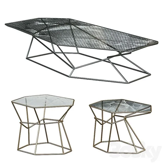 Coffee tables Rebus by Arketipo 3dsMax Model