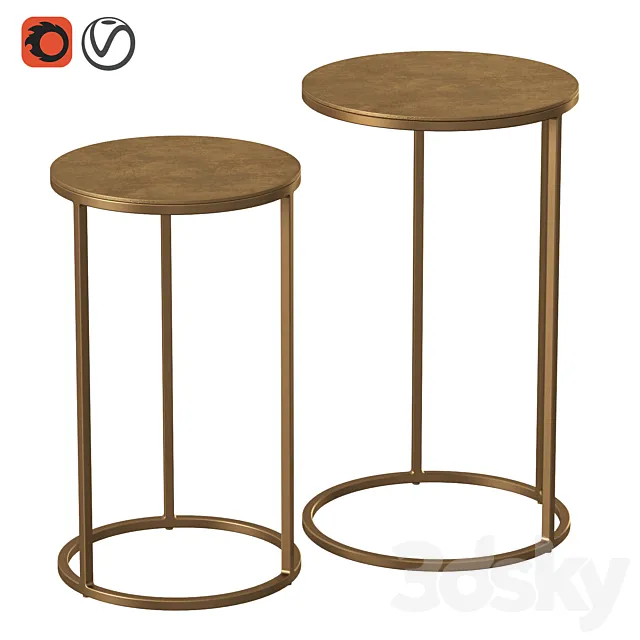Coffee tables Sanders Dantone Home 3ds Max