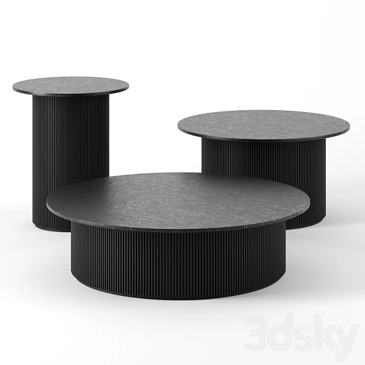 Coffee tables set 3DS Max