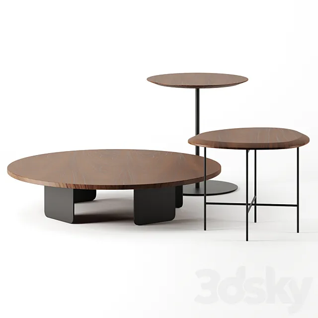 coffee tables set by bernhardt design 3DS Max Model