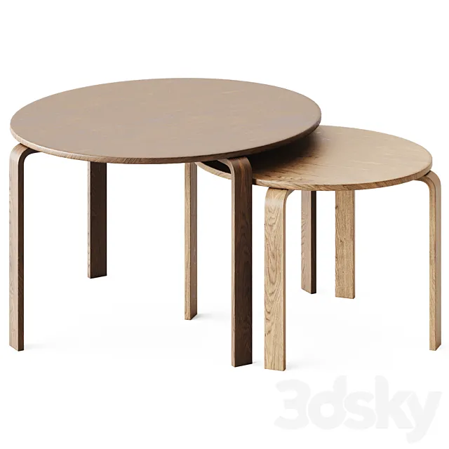 Coffee Tables Svalsta by Ikea 3DS Max Model