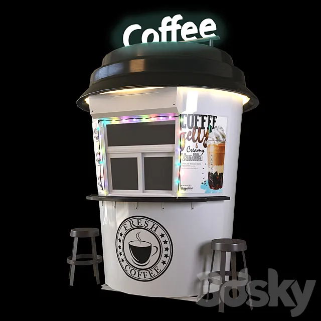 Coffee_shop 3ds Max