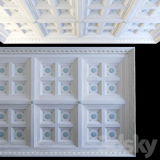 Coffered ceiling 3DSMax File