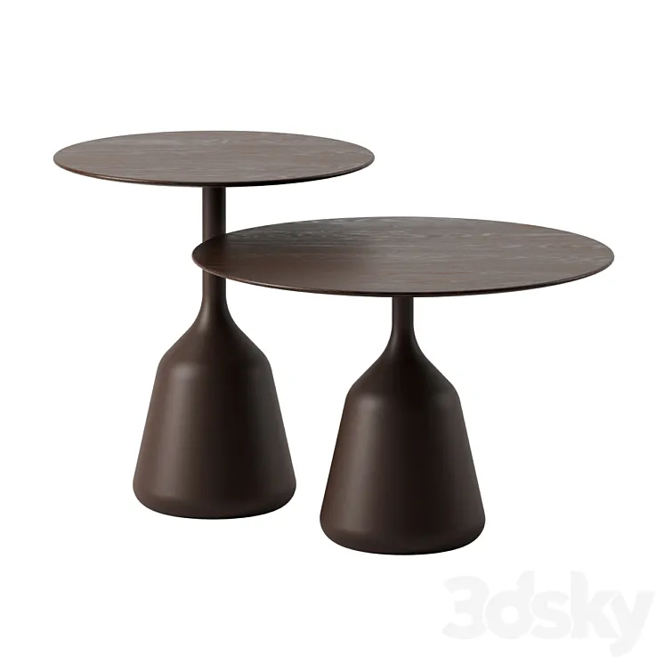 Coin side tables by Wendelbo 3DS Max Model