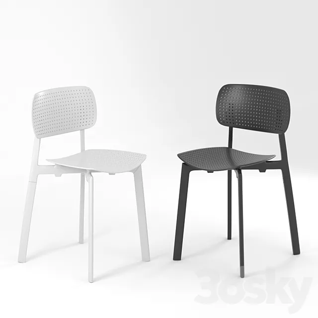 Colander stool 3ds Max