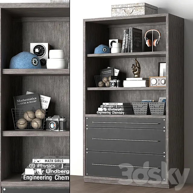 COLBIN WIDE BOOKCASE 3ds Max