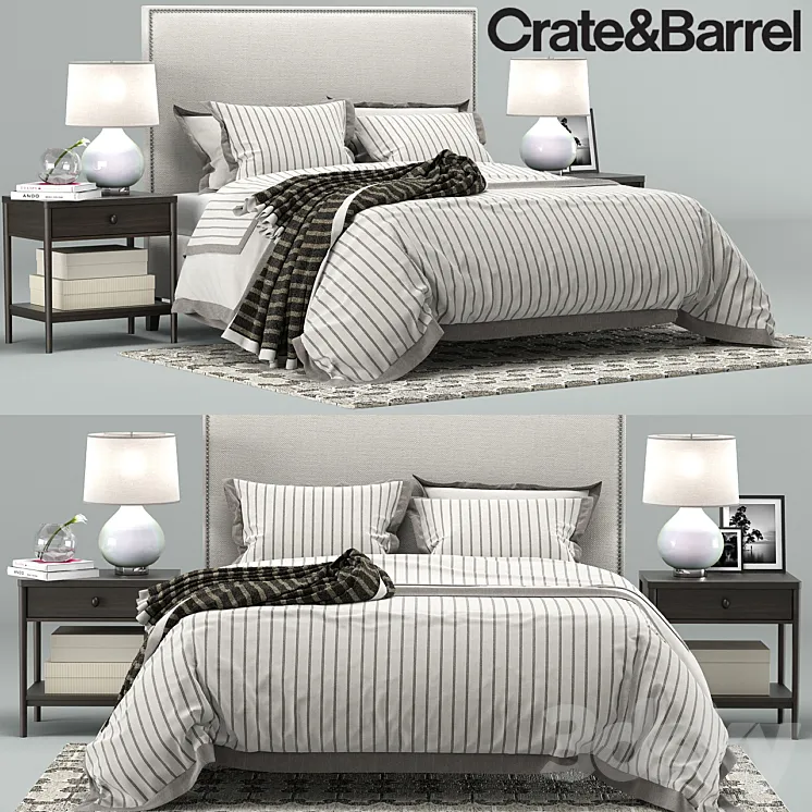 Cole Bedroom Collection Crate&Barrel 3DS Max