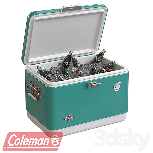 COLEMAN steel belted cooler 3ds Max