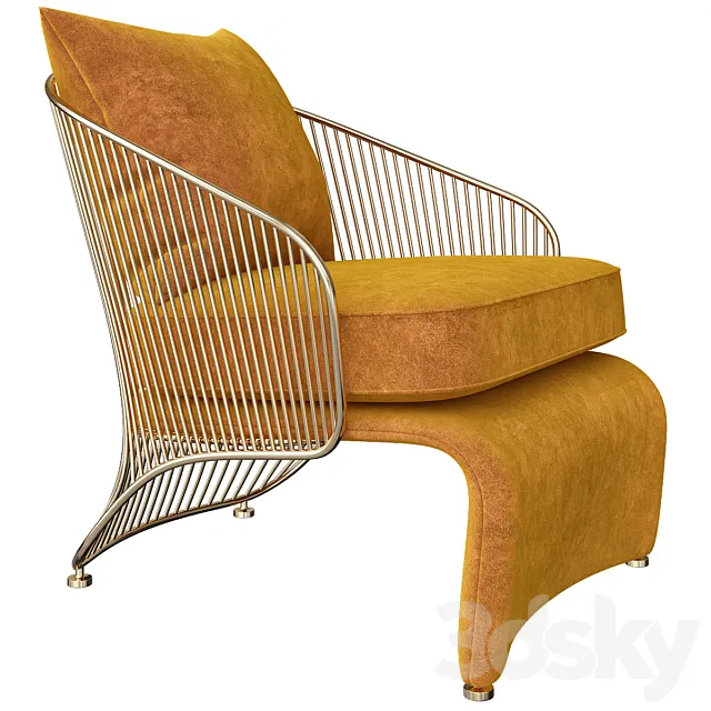 COLETTE Bergere armchair By Minotti 3DS Max Model