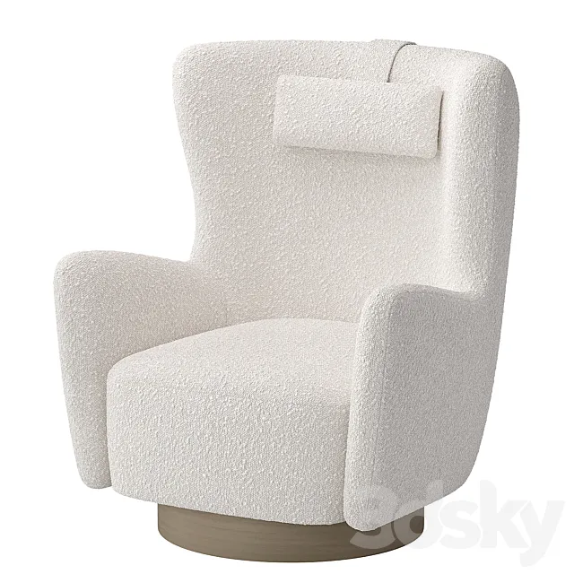 colette swivel armchair 3dsMax Model