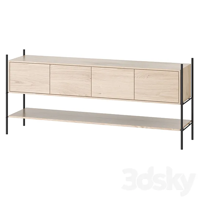 Colima Steel sideboard 3DS Max Model