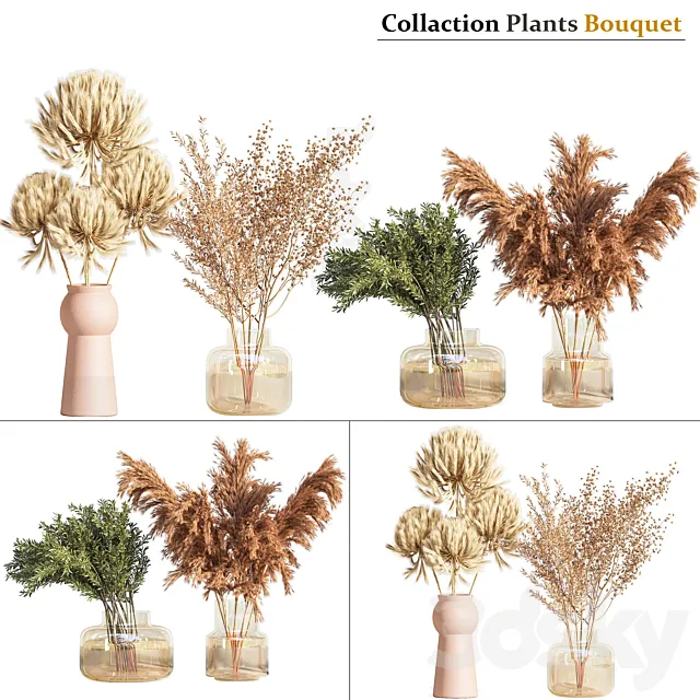 Collaction_Plants_Bouquet_01 3DS Max Model