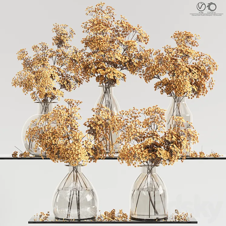 Collaction_Plants_Bouquet_19(yellow) 3DS Max