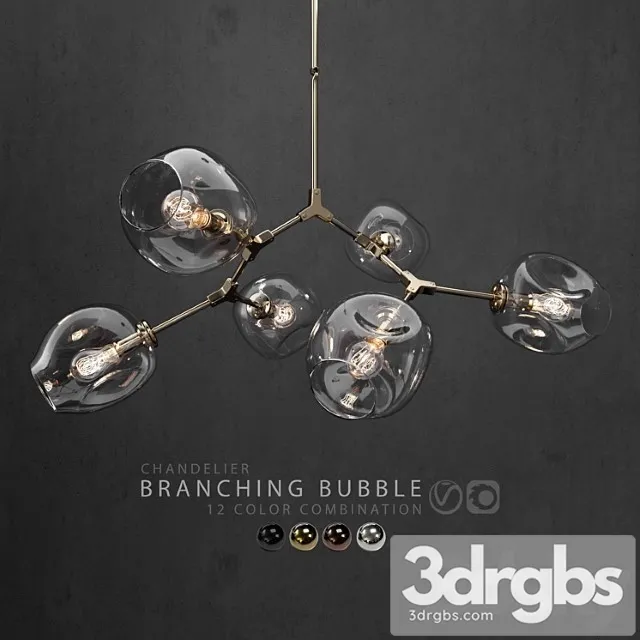 Collection branching bubble 6 lamps 3dsmax Download