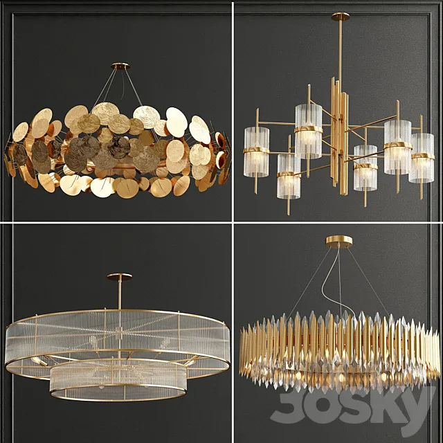 Collection chandeliers 3DSMax File