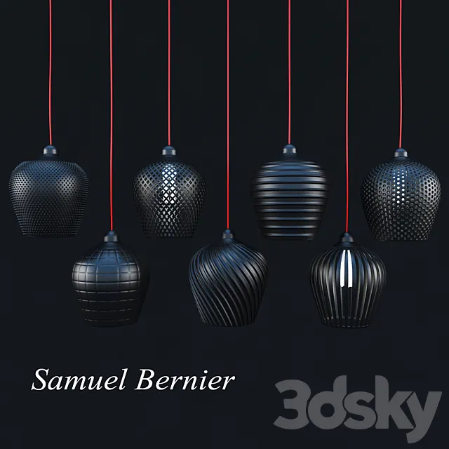 Collection chandeliers from Samuel Bernier 3DS Max Model