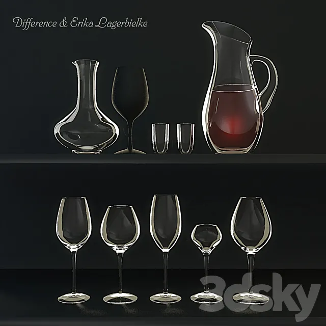 Collection Difference + Erika Lagerbielke 3DSMax File
