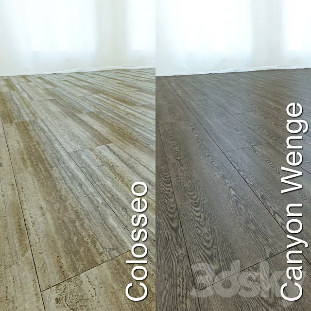 Collection floorboards 6 species 3DSMax File