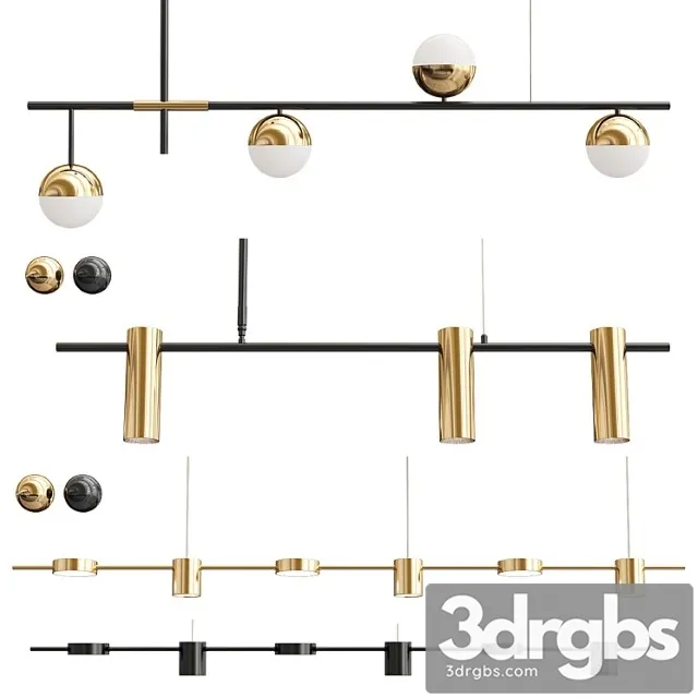 Collection Linear Chandelier 3dsmax Download