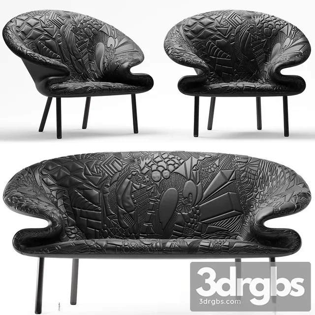 Collection LOA Blooma Sofa Armchair 3dsmax Download