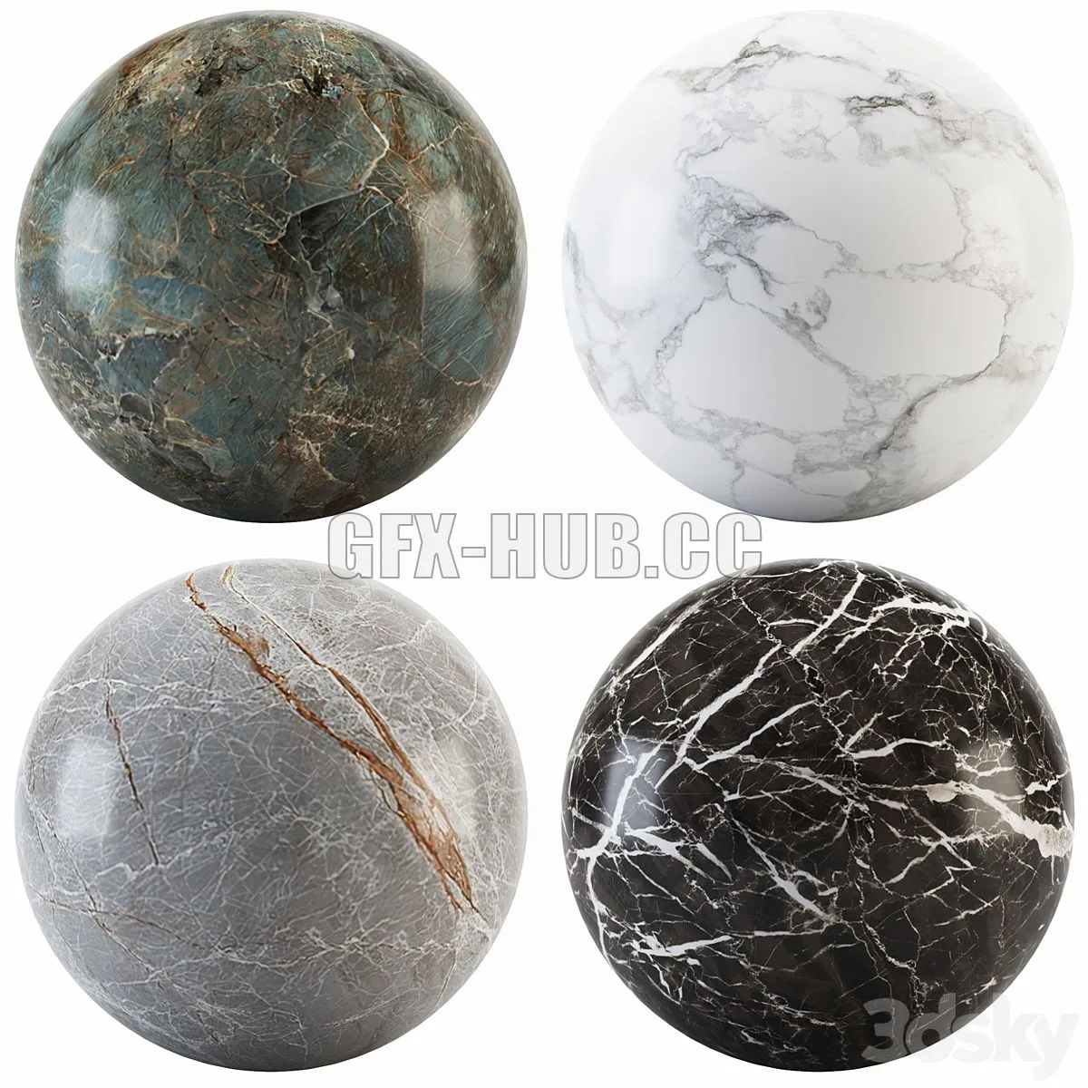 Collection Marble 05 3dsMax Model