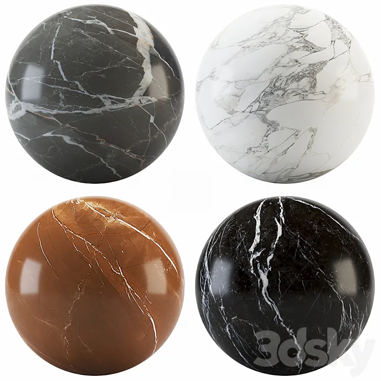 Collection marble 11 3DS Max