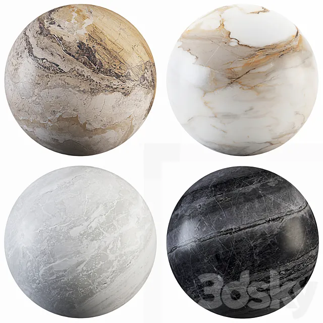 Collection Marble 16 3ds Max