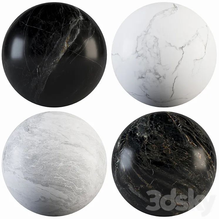 Collection Marble 23 3DS Max Model