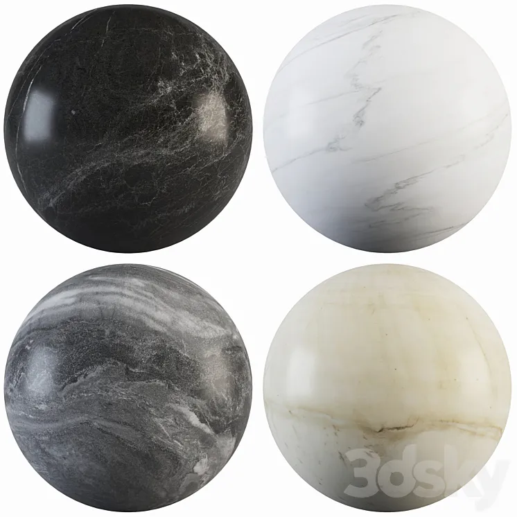 Collection Marble 26 3DS Max Model