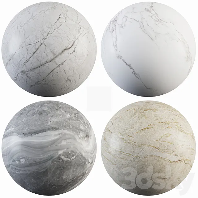 Collection Marble 44 3DS Max Model