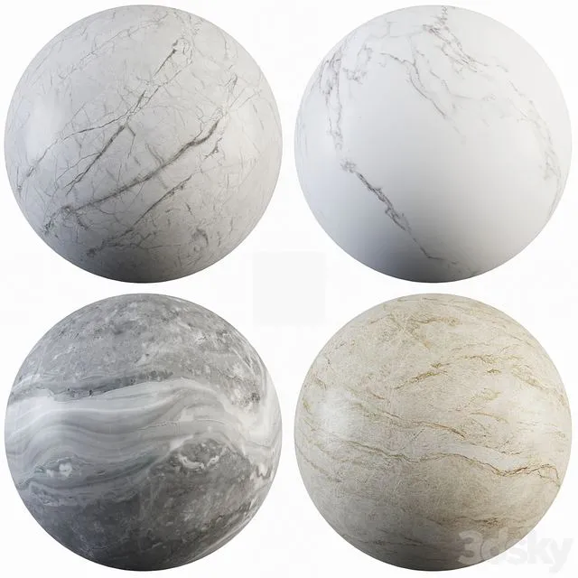 Collection Marble 44 3dsMax Model